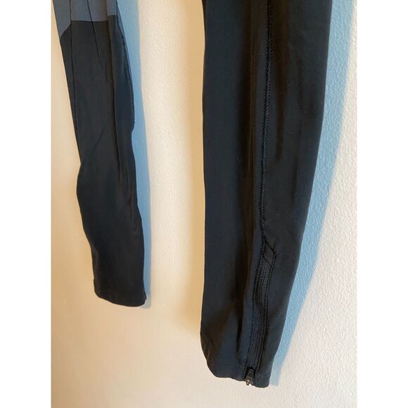 Salomon Running Tights Women's LARGE AdvancedSkin Warm BLACK - Picture 5 of 6